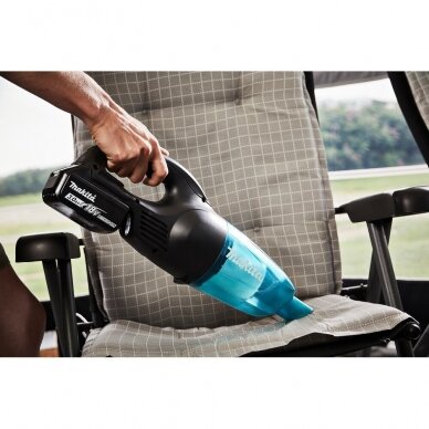 Makita DCL180SFCB Akumuliatorinis dulkių siurblys su 18V 3,0Ah akumuliatoriumi ir krovikliu LXT, 42mbar 5