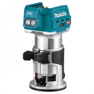 Akumuliatorinis frezeris 6/8mm Makita RT001GZ04 su priedais XGT® 40V