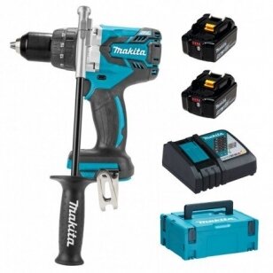 Akumuliatorinis gręžtuvas Makita DDF481RTJ 18V 2x5,0Ah