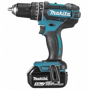 Akumuliatorinis smūginis gręžtuvas Makita DHP482RTJ 18V, 2x5,0Ah