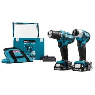 Akumuliatorinių įrankių rinkinys Makita CLX201SAX6 (DF333D + TD110D) 12V 2X2,0Ah + Šaltadežė