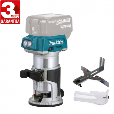 Akumuliatorinė freza Makita DRT50Z, 6/8 m + Šoninis ribotuvas