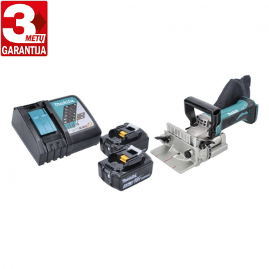 Akumuliatorinė sujungimų freza DPJ180RT Makita 2x5,0Ah