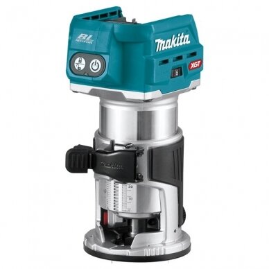 Akumuliatorinis frezeris 6/8mm Makita RT001GZ04 su priedais XGT® 40V 1