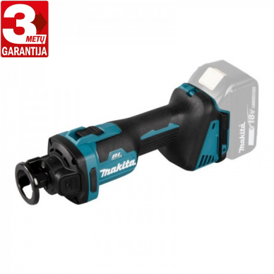 Akumuliatorinis frezeris gipso kartonui DCO181Z Makita su AWS, XPT ir BL-varikliu