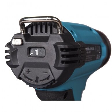 Akumuliatorinis karšto oro fenas Makita DHG181RT1J, 5,0Ah, 18V 150-550 °C 5