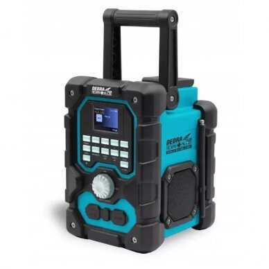 Akumuliatorinis radijas 18V DEDRA SAS+ALL  DAB+FM, bluetooth, USB 1