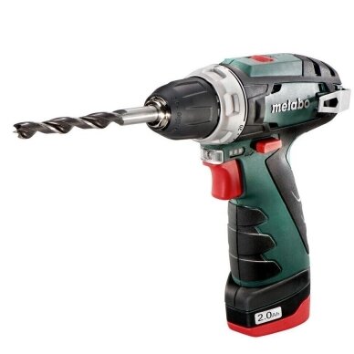 Akumuliatorinis suktuvas-gręžtuvas METABO PowerMaxx12 Basic 2