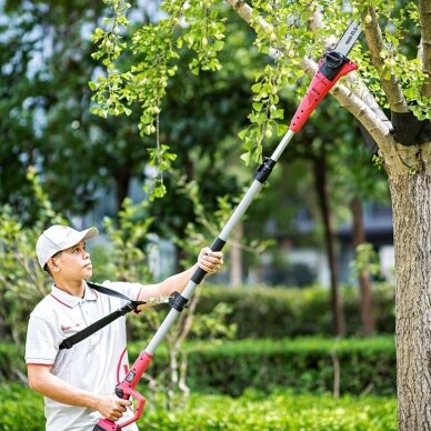 Akumuliatorinis teleskopinis genėjimo pjūklas 20V LI-ION 8