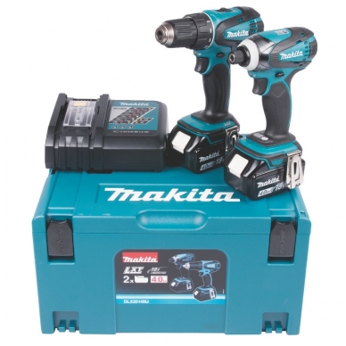 Akumuliatorinių įrankių rinkinys Makita DLX2127MJ 18V 2x4,0Ah DDF482+DTD152