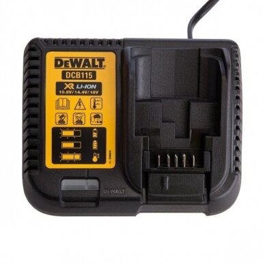 Akumuliatorių kroviklis Dewalt Li-Ion DCB115-QW, 10.8-18 V 2