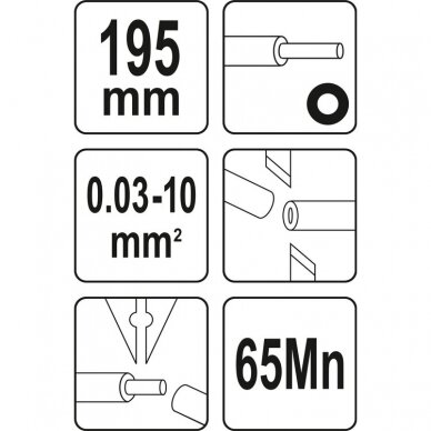 Automatinės izoliacinės replės 0.03-10mm2 Yato YT-22753 3