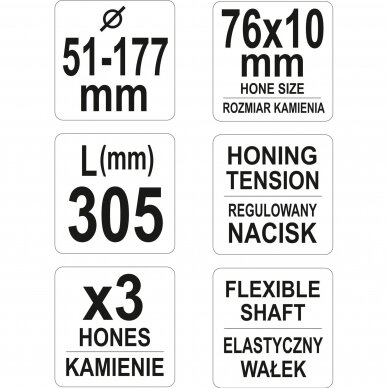 Cilindrų šveitiklis (Honas) 3-kojis Ø 51 - 177mm 4