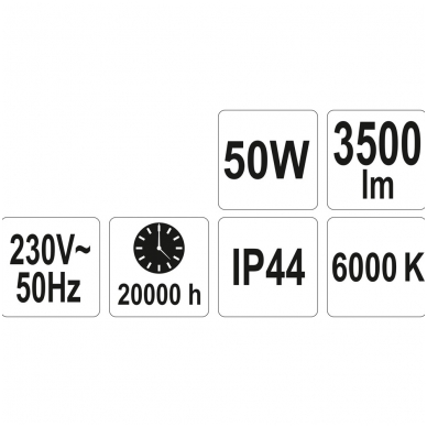 Darbo lempa COB LED 50W, 3500Lm 5