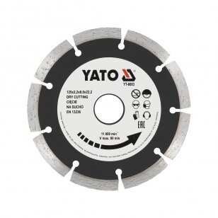 Deimantinis segmentinis pjovimo diskas 125mm YATO YT-6003