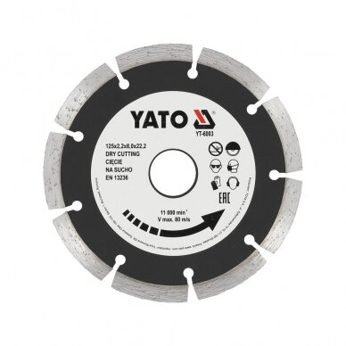 Deimantinis segmentinis pjovimo diskas 125mm YATO YT-6003