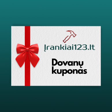 Dovanų kuponas Įrankiai123.lt