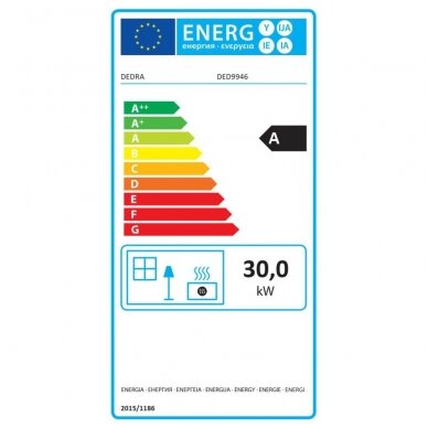 Dujinis šildytuvas 12-30kW su reguliacija DEDRA 1