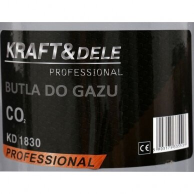 Dujų balionas CO2, 8l (angliarūgštė) Kraft&Dele 4