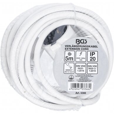 Elektrinis ilgintuvas 5 m 3 x 1.5 mm²  IP 20 2