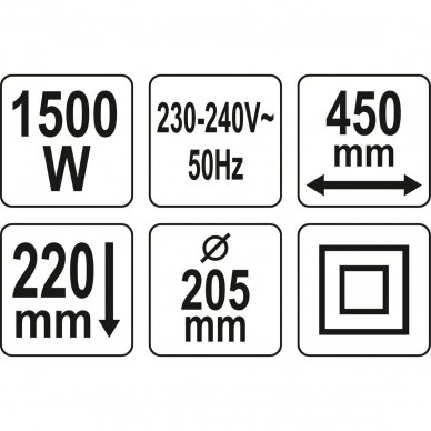 Elektrinis kultivatorius 40 cm / 1500W YATO 5