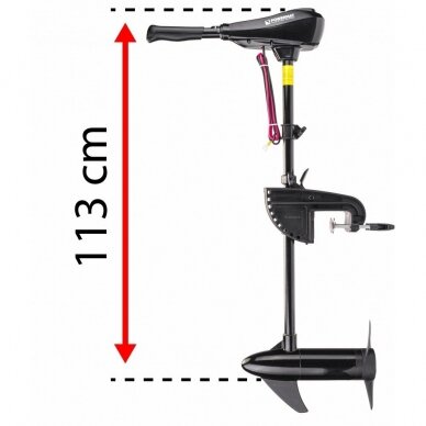 Elektrinis pakabinamas valties variklis Powermat PM-ESZ-55H, 640W, 55 lbs 1