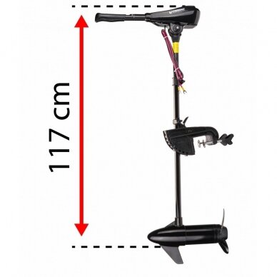 Elektrinis pakabinamas valties variklis Powermat PM-ESZ-65H, 750W, 65 lbs 2