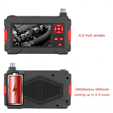 Endoskopas su LCD Ø 5,5mm, 5m 7