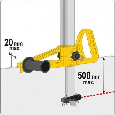 Gipso kartono pjaustyklė dvipusė 20mm - 500 mm 4