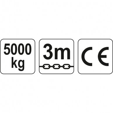 Grandininė gervė 5T 3m YATO 2