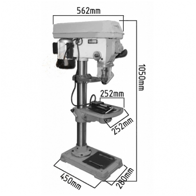 Gręžimo staklės 16mm 400V 6