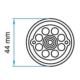 Guminis padas domkratui 44mm