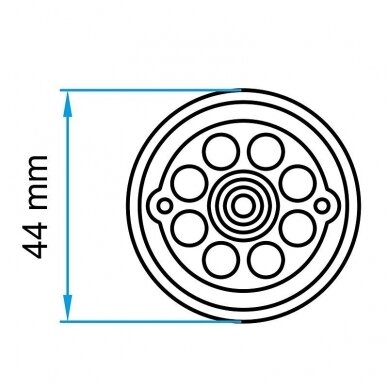 Guminis padas domkratui 44mm 1