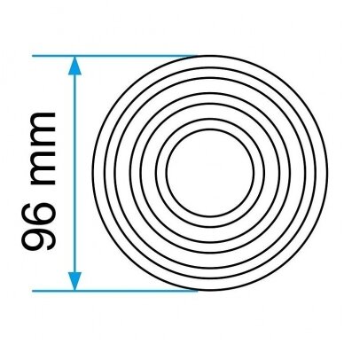 Guminis padas domkratui 96mm 1