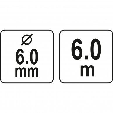 Gyvatukas kanalizacijai būgninis Ø6mm, 6m YATO YT-24990 5