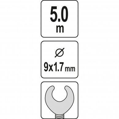 Gyvatukas kanalizacijos valymui 5m, Ø9mm 3