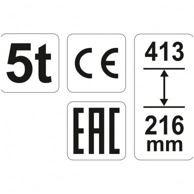 Hidraulinis cilindrinis domkratas  5 T 2