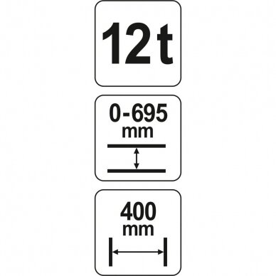 Hidraulinis presas 12 tonų YATO YT-55580 (Profi) 3