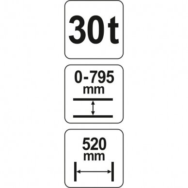 Hidraulinis presas 30 tonų YATO YT-55582 (Profi) 3