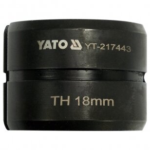 Indėklas / matrica TH18 mm presavimo replėms YT-217443