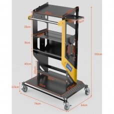 Įrankių vežimėlis ant ratukų diagnostikos dirbtuvėms Essen Tools TDC300