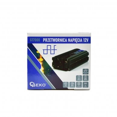 Įtampos keitiklis 12V/230V 250/500W GEKO G17000 8