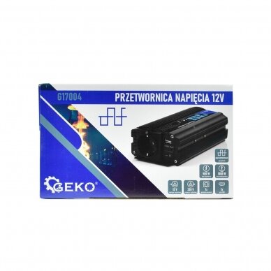 Įtampos keitiklis 12V/230V 500/1000W GEKO G17004 9