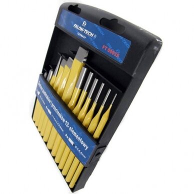 Kaltų ir išmušėjų rinkinys 12vnt. Essen Tools FT00035 2