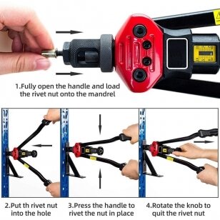 Kniediklis srieginėms kniedėms M3-M12