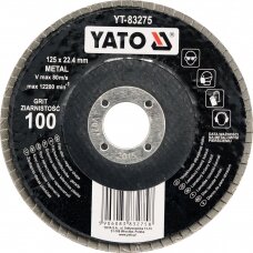 Lapelinis šlifavimo diskas, plokščios formos 125mm P100 YATO YT-83275