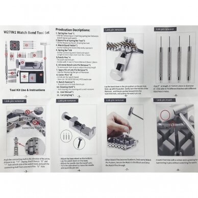 Laikrodžio remonto rinkinys 24vnt. viename Essen Tools WR24 8