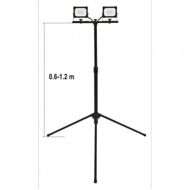 LED prožektorius su stovu SMD LED 2x20W 3600LM YATO 1