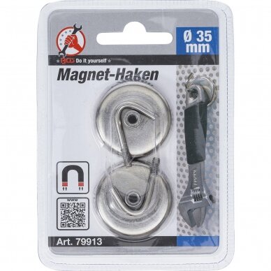 Magnetiniai kabliai Ø 34 mm, 2 vnt. 2