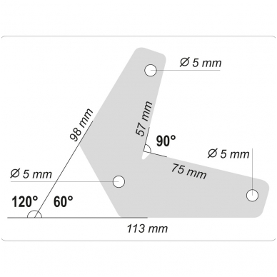 Magnetinis laikiklis suvirinimo darbams L-tipo 10 kg 2vnt. YT-08721 3